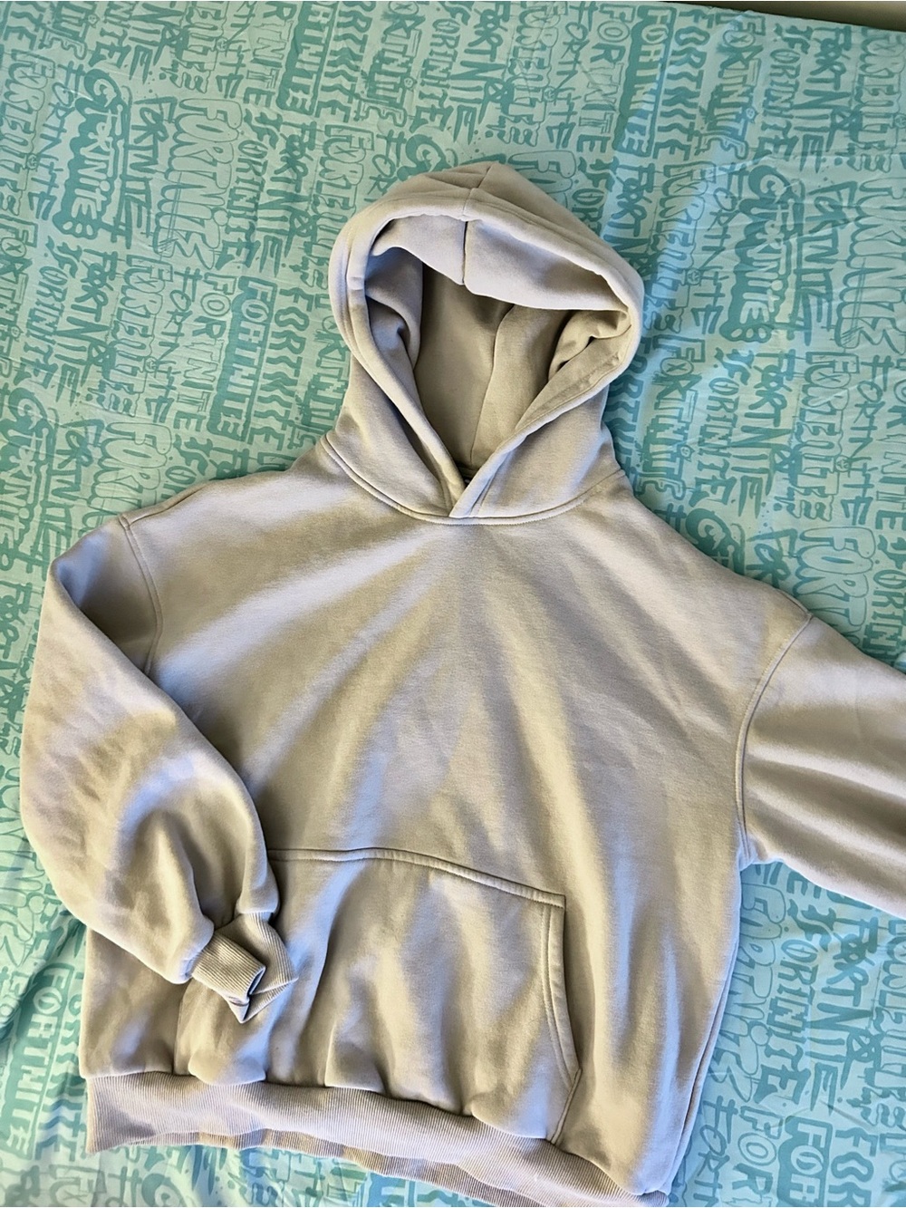 Grey/beige Hoodie Sweatshirt